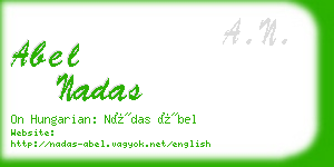 abel nadas business card